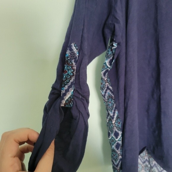 Avenue Blue Boho Blouse Size 22/24 - Picture 3 of 6